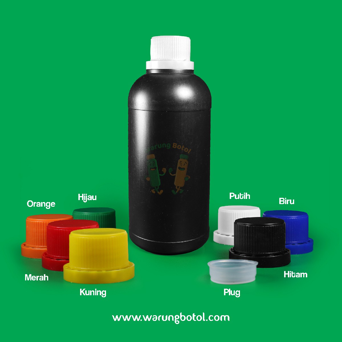 distributor toko jual botol plastik labor untuk bahan kimia 500ml hitam murah terdekat bandung jakarta bogor bekasi